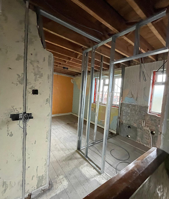 Kingland Crescent - Internal stud wall